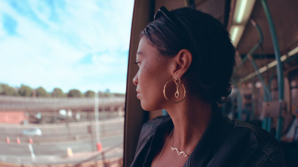 Ribo Earrings in Gold