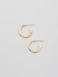 Mini Molten Hoops in Gold
